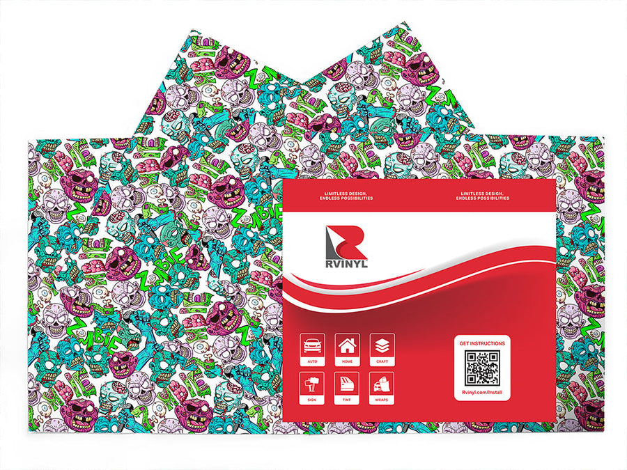 vengeful dead horror Craft Vinyl Sheet Pack