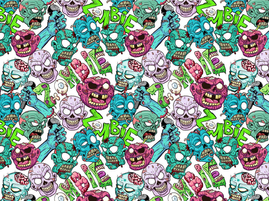 Vengeful Dead Zombie Vinyl Wrap Pattern~Rwraps Series 914 Digitally Printed Vinyl Wrap~0