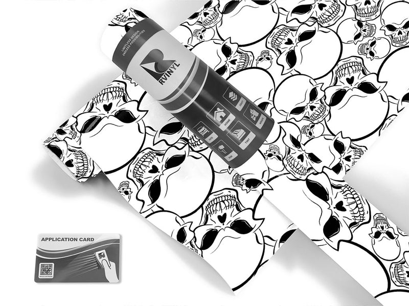 vengeful death skull and bones Craft Vinyl Roll