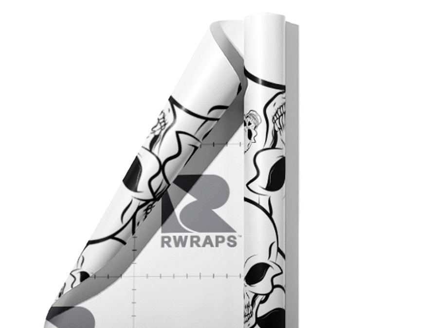 Vengeful Death Halloween Wrap Film Sheets~Rwraps Series 914 Vengeful Death Halloween Scrolled Sheet~3