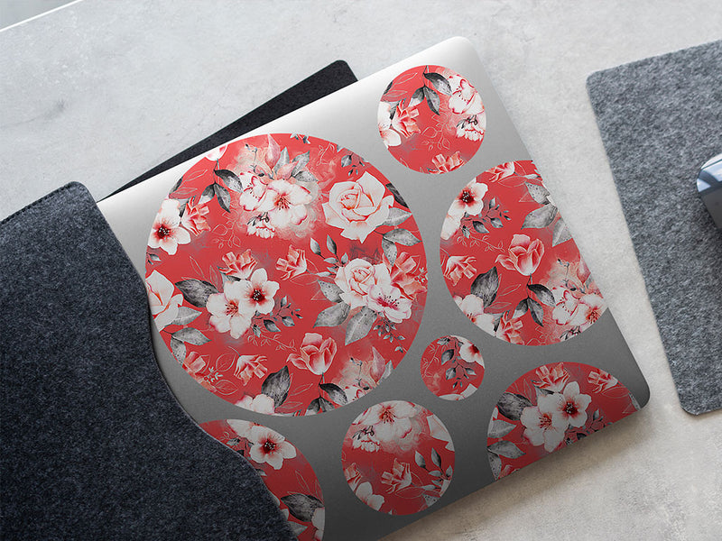 versailles carnation floral DIY Laptop Stickers