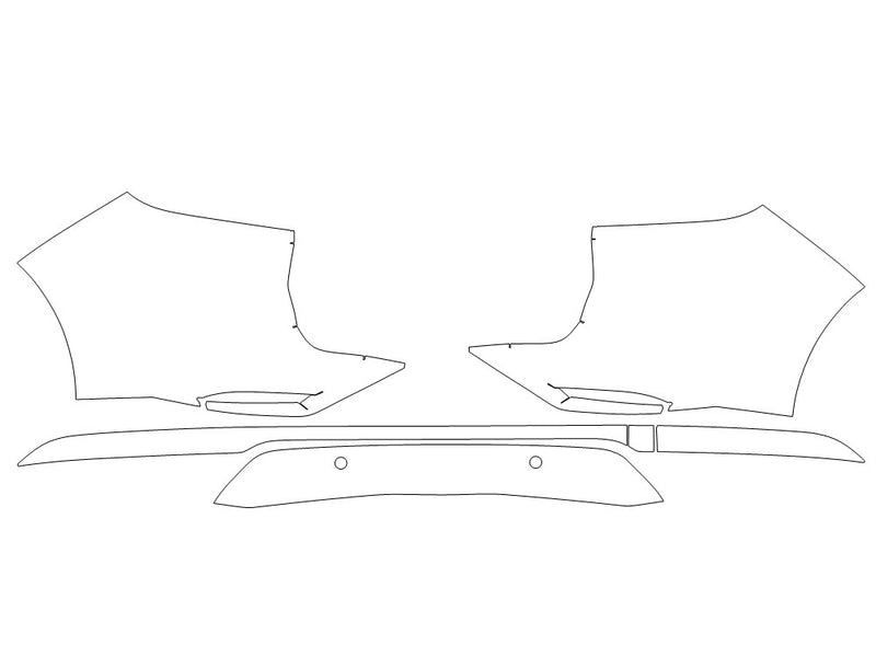 vinfast vf8 3M Clear Bra Door Cup Precut PPF Diagram