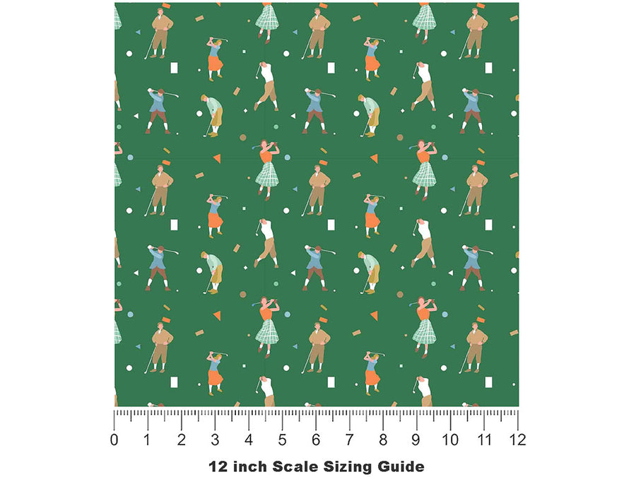 Vintage Clubbing Sport Vinyl Film Pattern Size 12 inch Scale~Rwraps Vintage Clubbing Sport Sizing Chart~2