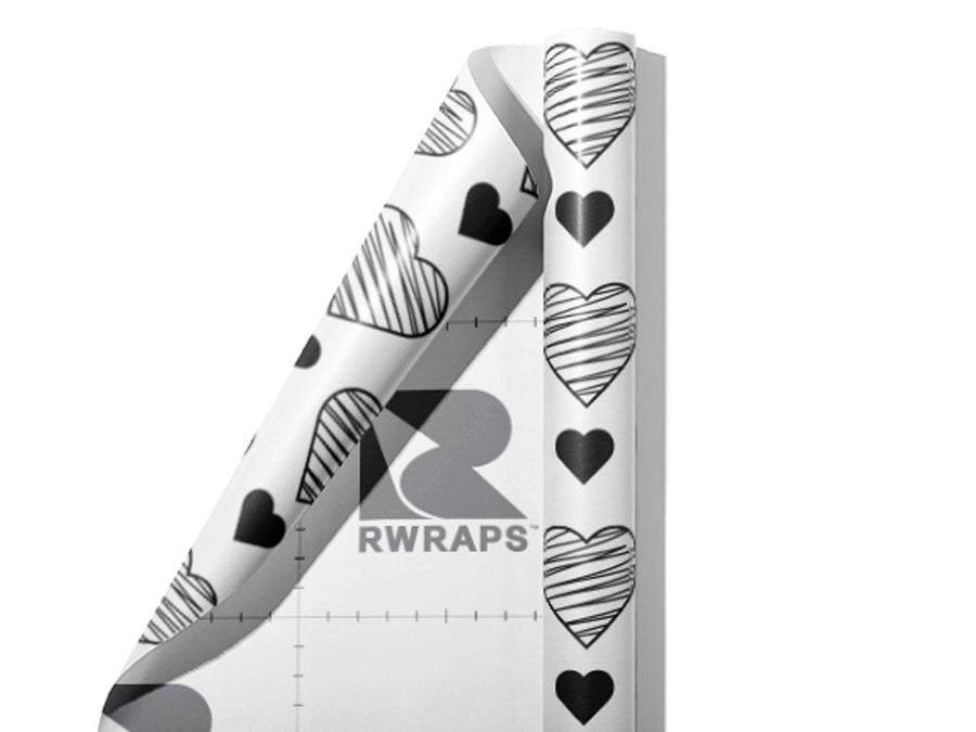 Vintage Ideals Heart Wrap Film Sheets~Rwraps Series 914 Vintage Ideals Heart Scrolled Sheet~3