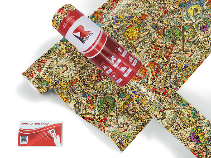 vintage tarot horror Craft Vinyl Roll