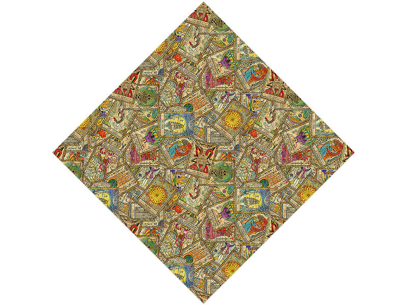Vintage Tarot Mystic Vinyl Wrap Pattern