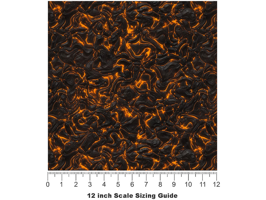 Violent Vesuvius Lava Vinyl Film Pattern Size 12 inch Scale~Rwraps Violent Vesuvius Lava Sizing Chart~2