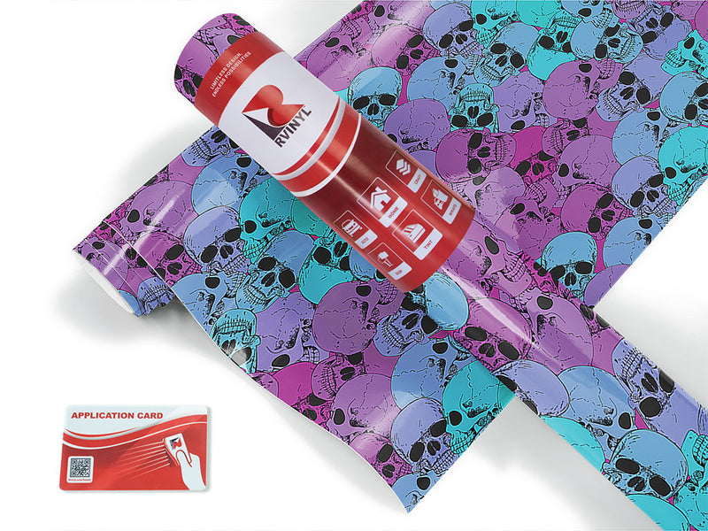 violet delights skull and bones Craft Vinyl Roll