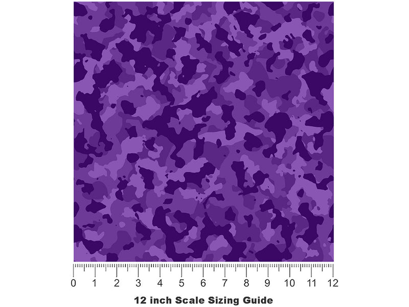 Violet Flecktarn Camouflage Vinyl Film Pattern Size 12 inch Scale~Rwraps Violet Flecktarn Camouflage Sizing Chart~3