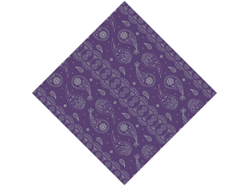 Violet Ocean Paisley Vinyl Wrap Pattern