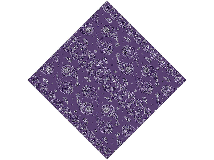Violet Ocean Paisley Vinyl Wrap Pattern