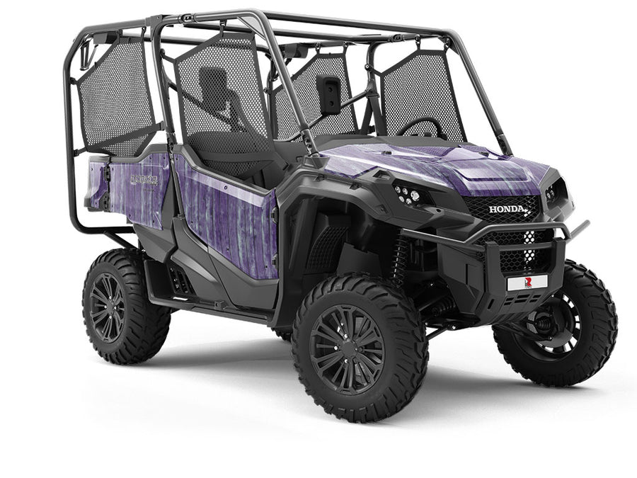 Violet Wood Plank Utility Vehicle Vinyl Wrap