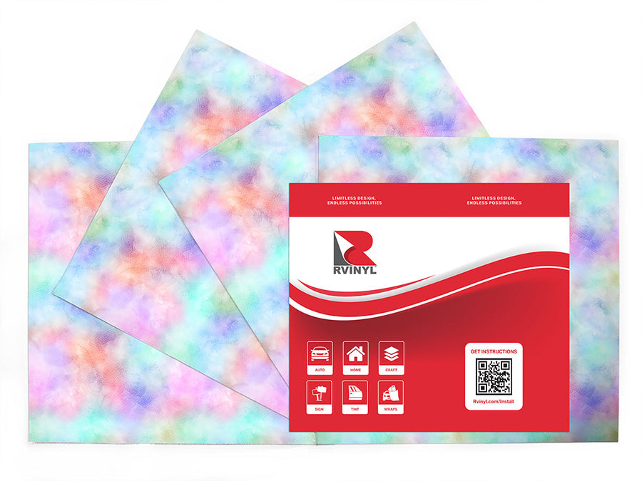 virgin rainbow gemstone films Craft Vinyl Sheet Pack