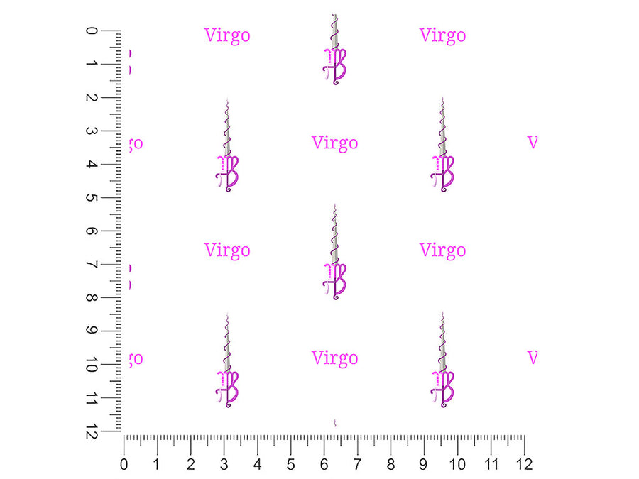 virgo swords astrology 1ft x 1ft Craft Sheets
