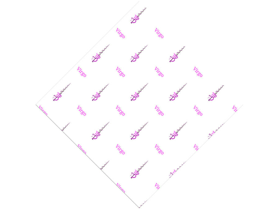 Virgo Swords Astrology Vinyl Wrap Pattern