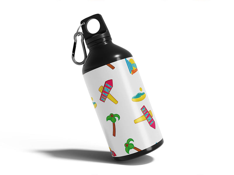 visit miami Water Bottle DIY Stickers