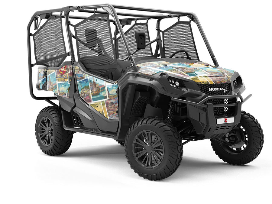 Visit Soon Sticker Bomb Utility Vehicle Vinyl Wrap