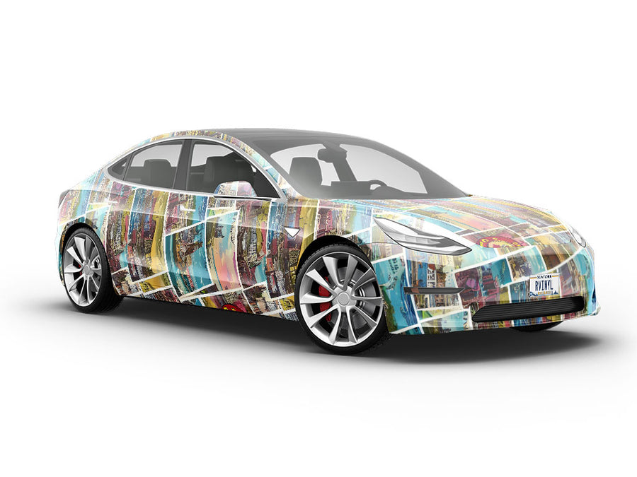 Visit Soon Sticker Bomb Vehicle Vinyl Wrap
