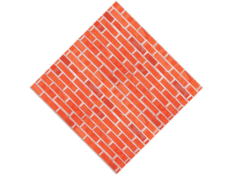 Vivid Red Brick Vinyl Wrap Pattern