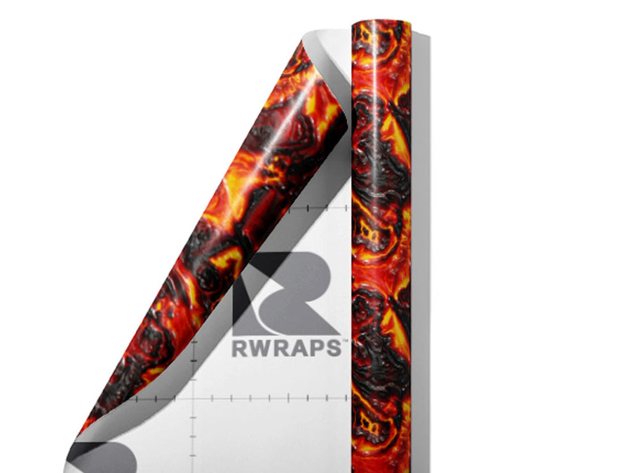 Volatile Temperament Lava Wrap Film Sheets~Rwraps Series 914 Volatile Temperament Lava Scrolled Sheet~3
