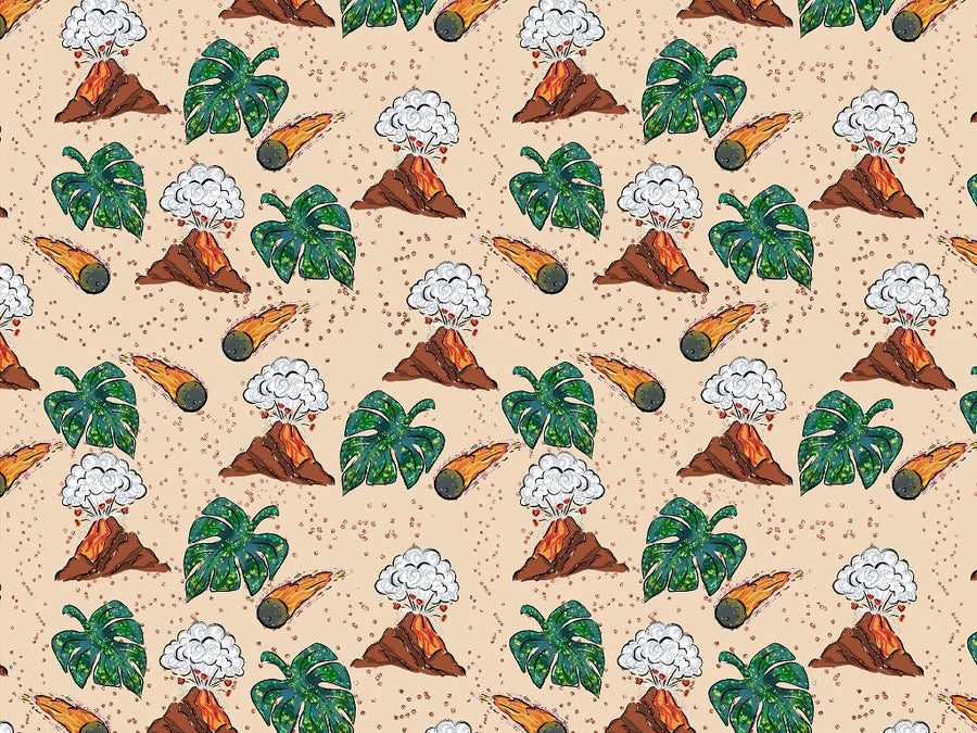 Volcanic Extinction Dinosaur Vinyl Wrap Pattern~Rwraps Series 914 Digitally Printed Vinyl Wrap~0
