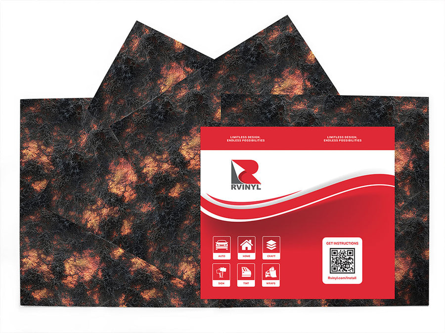 volcanic stone lava Craft Vinyl Sheet Pack