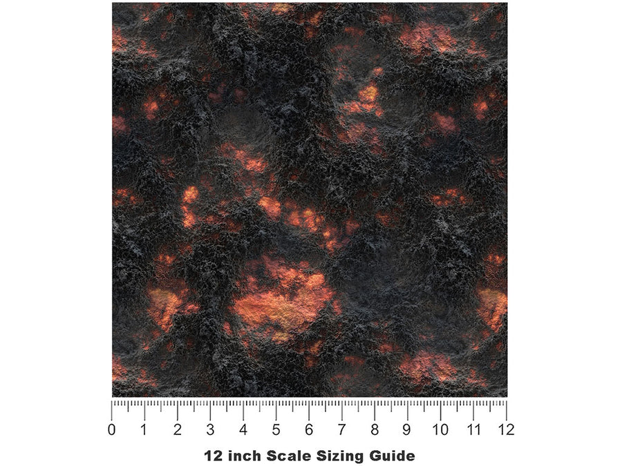 Volcanic Winter Lava Vinyl Film Pattern Size 12 inch Scale~Rwraps Volcanic Winter Lava Sizing Chart~2