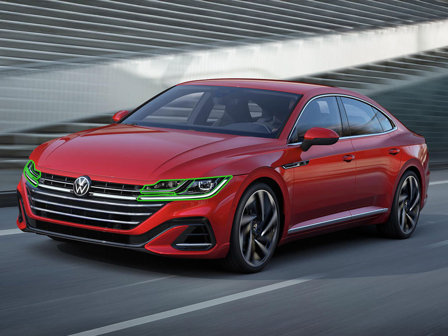 volkswagen arteon 2019-2023 Headlight Protection Installation Location