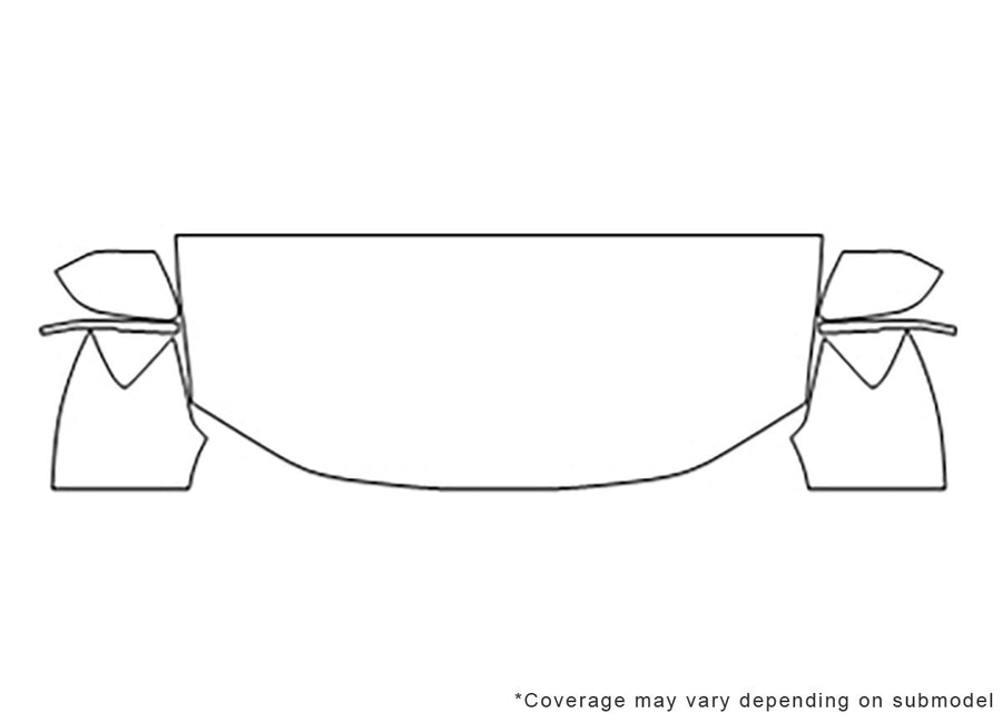 atlas 3M Clear Bra Hood Precut PPF Diagram