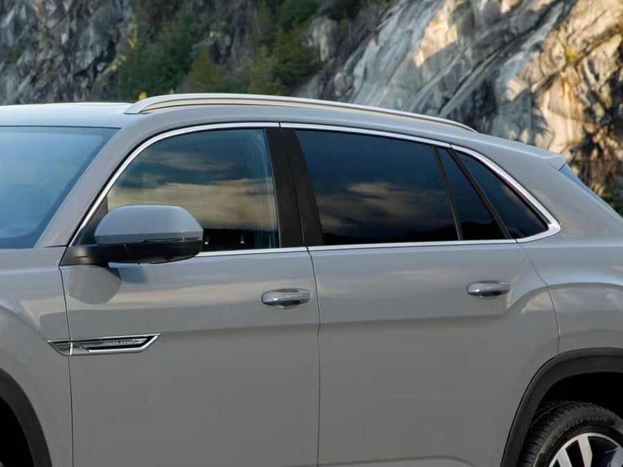 volkswagen atlas 2018-2023 Matte Black Pillar Cover Diagram