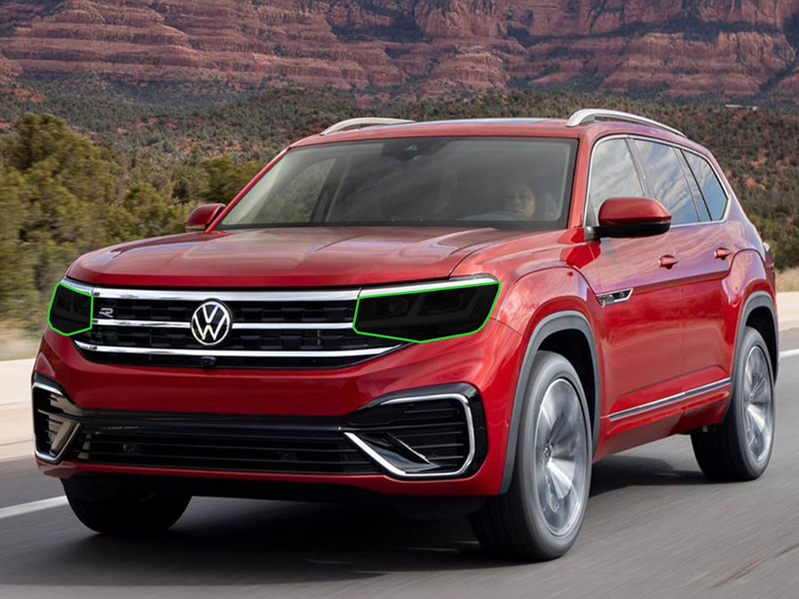 volkswagen atlas 2021-2023 Headlight Tint Location
