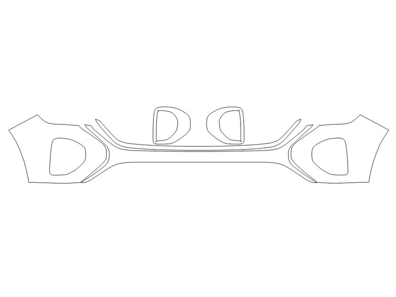 atlas Avery Dennison Clear Bra Bumper Precut PPF Diagram