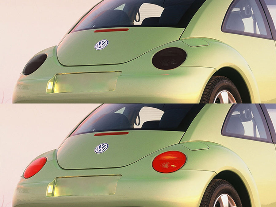 beetle Before and After Smoked Taillights