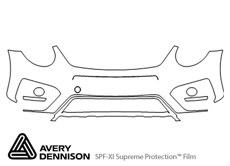 beetle Avery Dennison Clear Bra Bumper Precut PPF Diagram