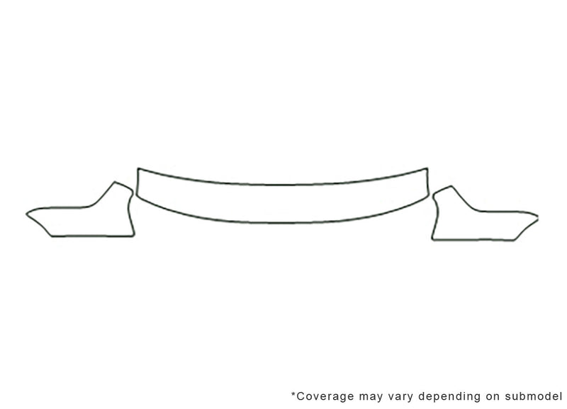 cabrio Avery Dennison Clear Bra Hood Precut PPF Diagram