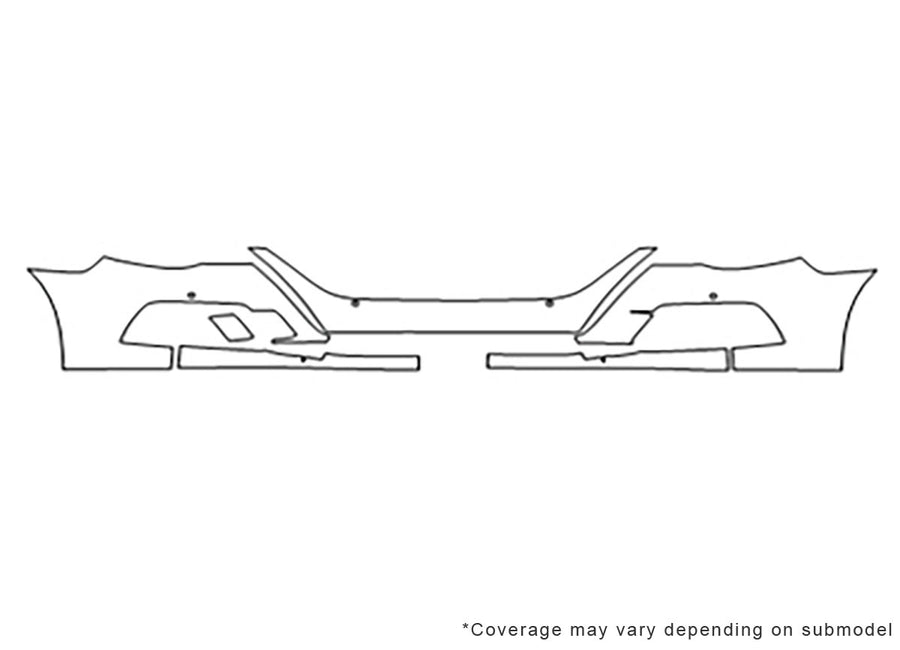 cc Avery Dennison Clear Bra Bumper Precut PPF Diagram