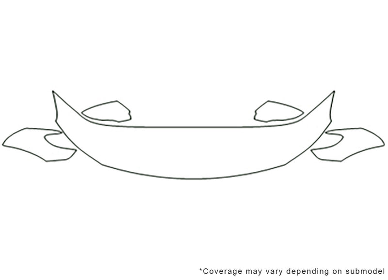 cc Avery Dennison Clear Bra Hood Precut PPF Diagram