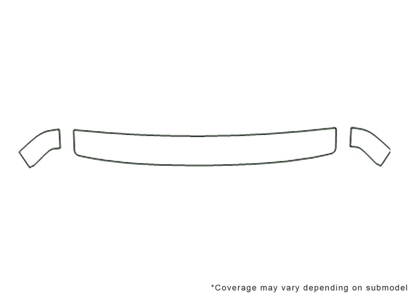 corrado 3M Clear Bra Hood Precut PPF Diagram