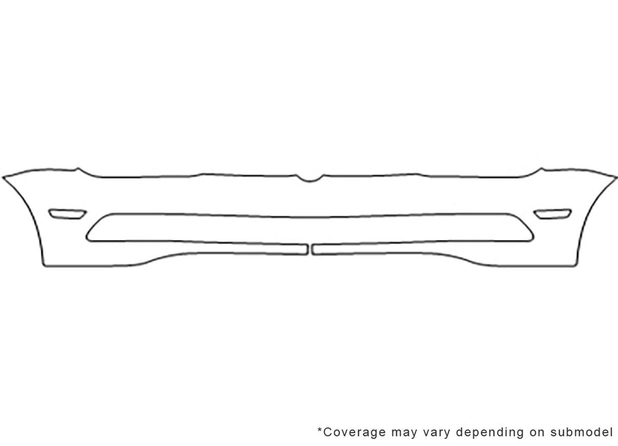 eos Avery Dennison Clear Bra Bumper Precut PPF Diagram
