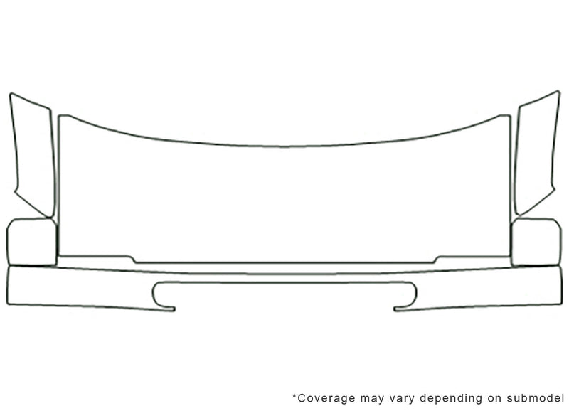 eurovan 3M Clear Bra Hood Precut PPF Diagram