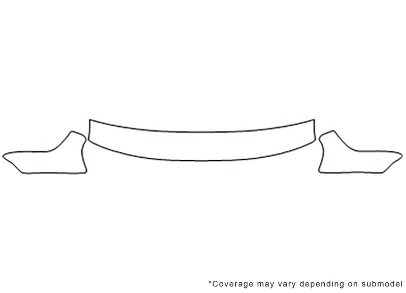 golf 3M Clear Bra Hood Precut PPF Diagram