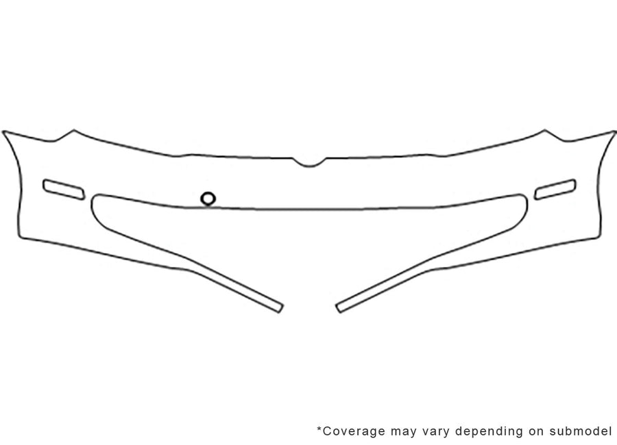 golf Avery Dennison Clear Bra Bumper Precut PPF Diagram