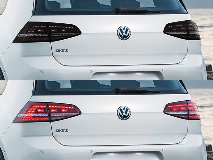 golf Before and After Smoked Taillights