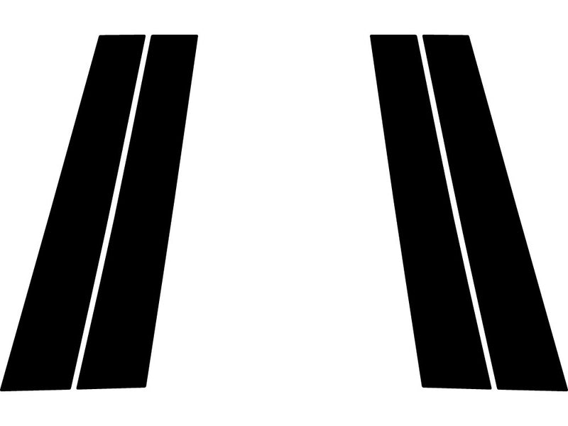 volkswagen golf 2015-2023 (4 door) Camo Pillar Trim Diagram