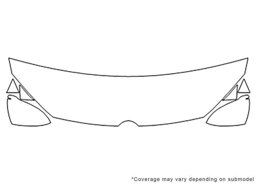 golf Avery Dennison Clear Bra Hood Precut PPF Diagram