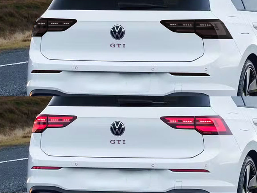 golf Before and After Smoked Taillights