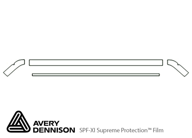 jetta Avery Dennison Clear Bra Hood Precut PPF Diagram