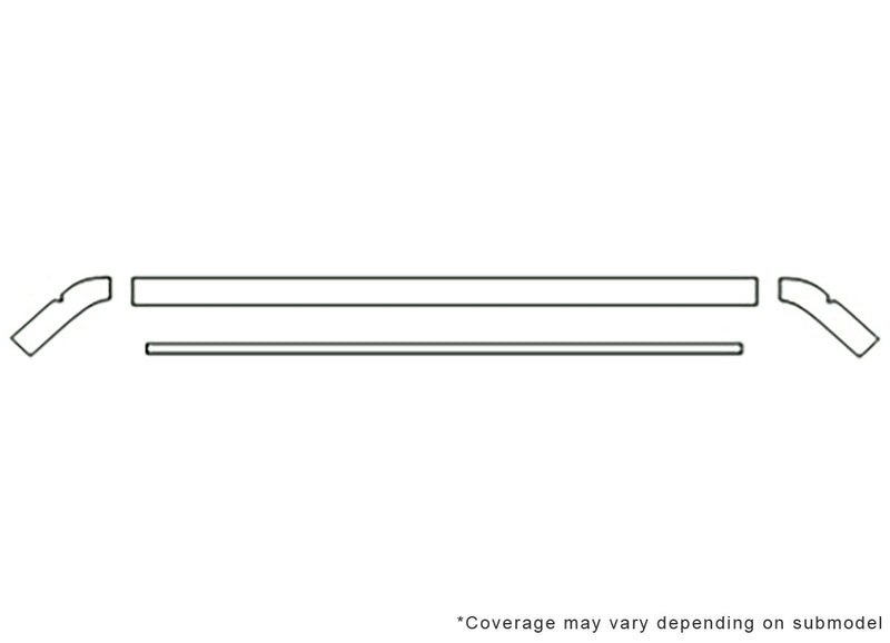 jetta Avery Dennison Clear Bra Hood Precut PPF Diagram