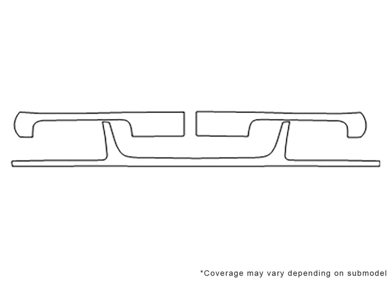 jetta Avery Dennison Clear Bra Bumper Precut PPF Diagram