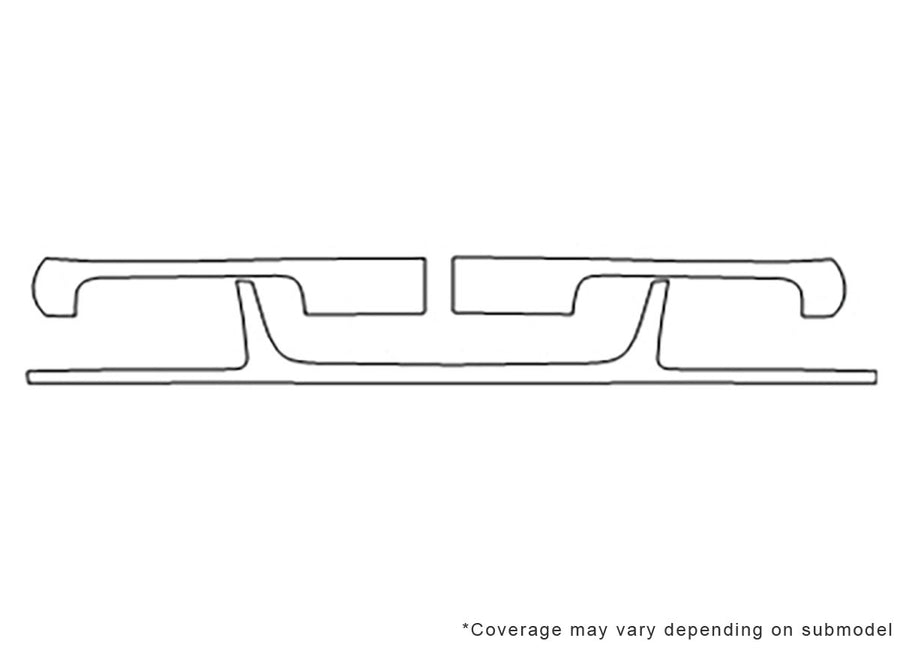 jetta Avery Dennison Clear Bra Bumper Precut PPF Diagram